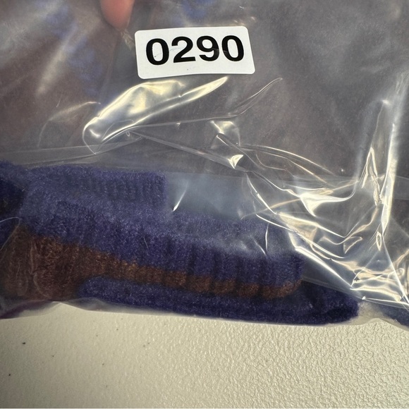 EXUS Striped Knit Sweater V-Neck Brown Cream Blue Size M Women’s Casual Pullover - Picture 13 of 13